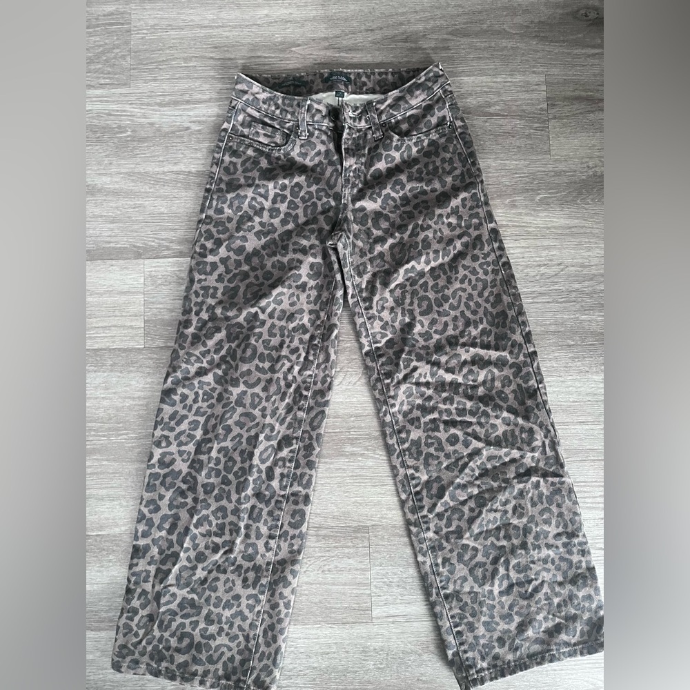 Wild Fable Leopard Print Flare Jeans